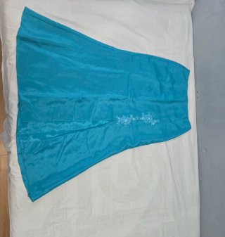 Vestido azul turquesa fiesta