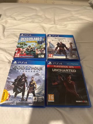 Lote 4 Videojuegos PS4