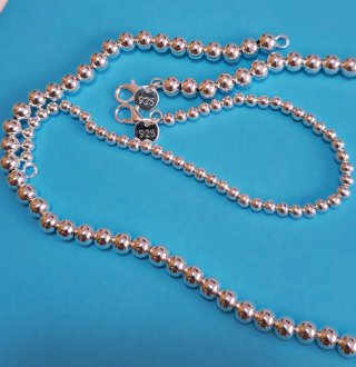 Colgante y manilla de Plata925 / bolas