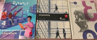 Lote libros 4ESO: lengua y economia sm, filosofia