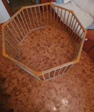 Parque infantil madera Combelle bebé