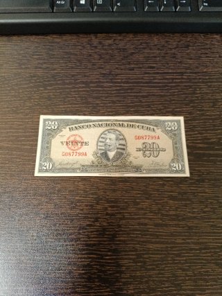 Cuba Billete 20 Pesos 1958 Banco Nacional