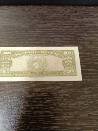 Cuba Billete 20 Pesos 1958 Banco Nacional