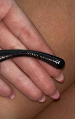 Gafas de Sol Versace Cadena Negra y Dorada