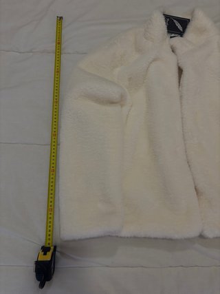 Abrigo Piel Conejo Blanco Talla 4XL
