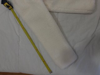 Abrigo Piel Conejo Blanco Talla 4XL