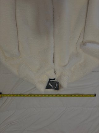 Abrigo Piel Conejo Blanco Talla 4XL