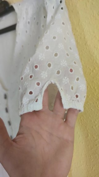 Vestido blanco bordado