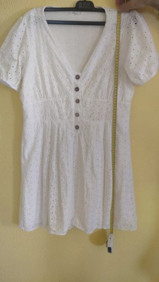 Vestido blanco bordado