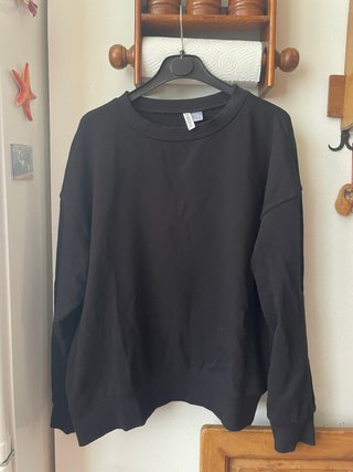 Felpa nera senza cappuccio H&M