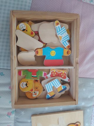 Puzzle Osito Bebé Madera
