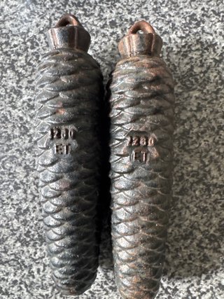 Piñas de reloj 1200 ET Cuco antiguo