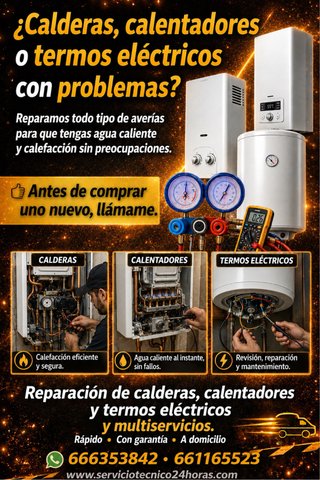 Reparación calderas calentadores termos Barcelona