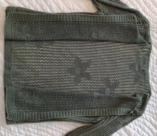 Jersey de punto verde mujer