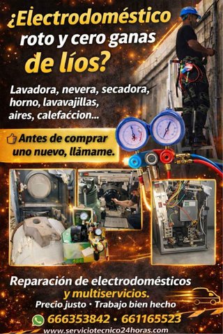 Reparación electrodomésticos tecnico Barcelona