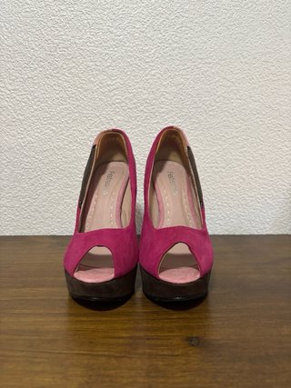 Zapatos de tacón alto de terciopelo