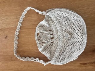 Bolso de crochet Zara beige