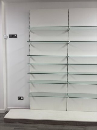 4 Estanterías Modulares de Cristal
