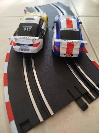 2 Coches Scalextric Compact Porsche 911