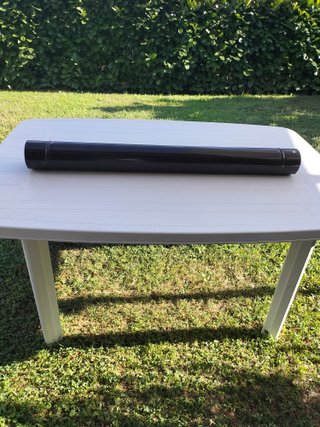 Tubo stufa smaltato marrone