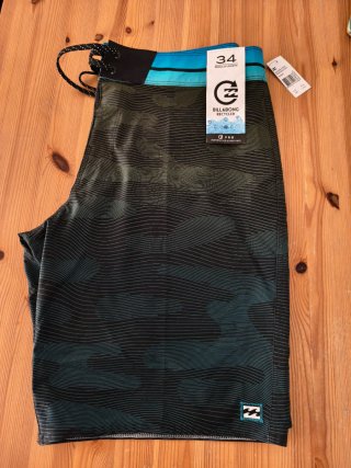 Bañador Billabong Negro y Turquesa