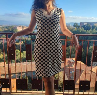 Abito donna fantasia pois