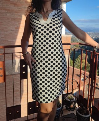 Abito donna fantasia pois