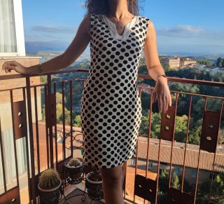 Abito donna fantasia pois