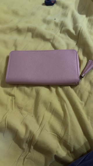Cartera de mujer beige y rosa