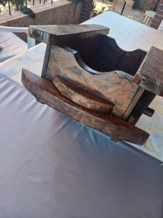 Carromato de madera decorativo, rustico