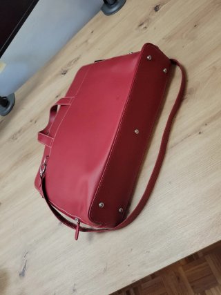 Bolsa mano para portátil / libros roja