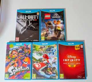 Nintendo Wii U Negra Completa