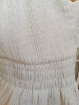 Top Bershka Verano Blanco Talla S