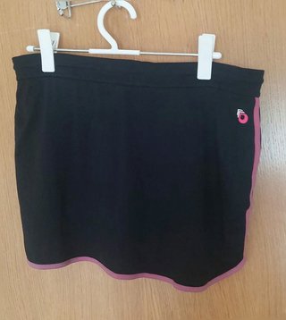 Falda pantalón deportivo negro y rosa Talla L