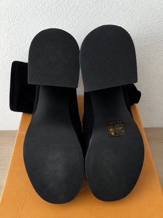 Botines negros Bosanova con plataforma ancha