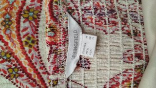 Vestido largo Springfield mujer talla M estampado