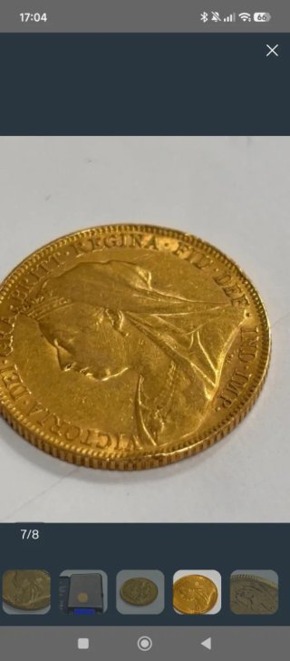 Soberano Oro Reina Victoria 1900