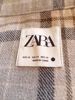 Camisa Zara Unisex Talla XS Amplia