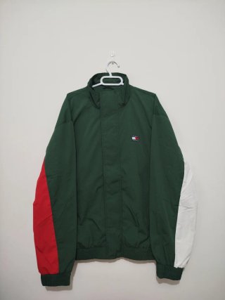Chaqueta Tommy Jeans Verde Roja Blanca