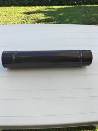 Tubo stufa smaltato marrone