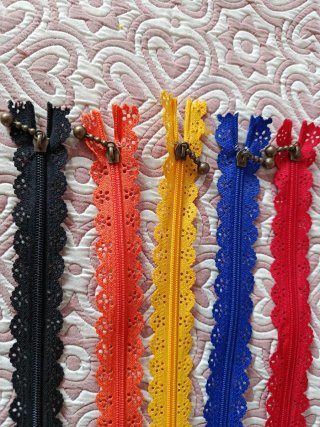 Lote 8 Cremalleras Colores 30cm