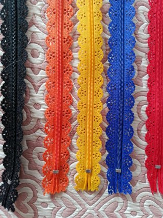 Lote 8 Cremalleras Colores 30cm