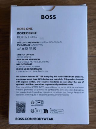 Pack 3 Bóxers BOSS Orgánicos Talla XS Nuevos