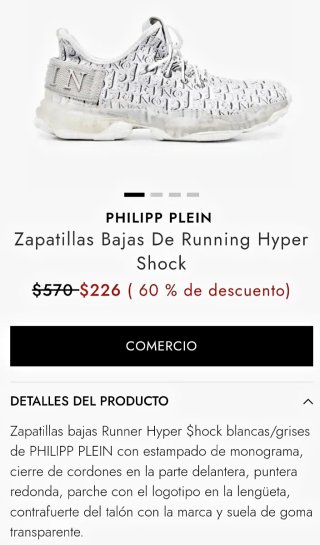 Zapatillas Philipp Plein Talla 40 ORIGINALES