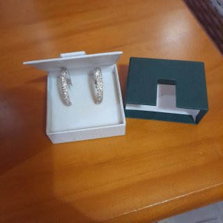 Aros grandes circonitas plata sin estrenar