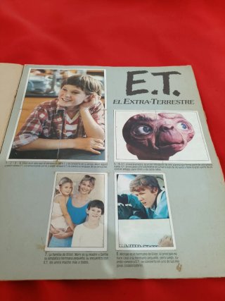 Álbum E.T. El Extra-Terrestre Colección Cromos