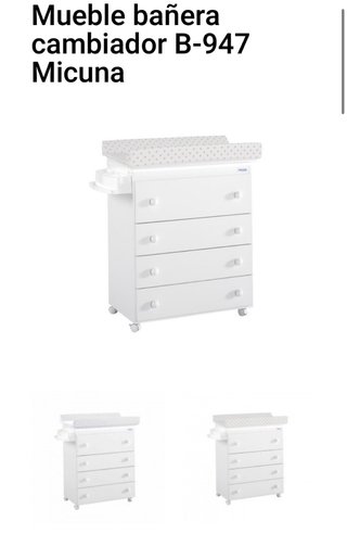 Mueble bañera cambiador Micuna B-947