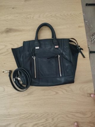 Bolso negro piel