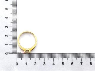 sortija oro 18k con piedra con diamante