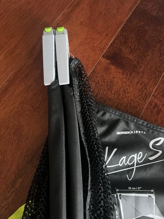 Portería de fútbol plegable Kipsta Kage Negra